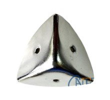 Dekoratif, Kutu, Sandık Köşesi - 45x28 mm,Büyük, Nikel, 1 Adet