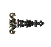 Dekoratif, Sac Tek Kuyruklu Menteşe - 40x68 mm, Küçük, Antik, 1 Adet