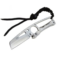 DPX Gear Hit Cutter TX01 Outdoor Kamp Bıçağı Metal 19 cm - İpli Sap, Kılıflı