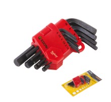 Edoni 120 mm 10 Parça Siyah 6 Köşe Alyan Seti