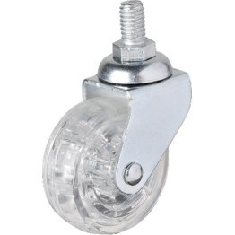 Hts 326 - 50x20 mm Şeffaf Makaralı Vidalı Teker 4 Adet