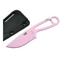 İzula Esee 51455PNK Pembe Kamp Bıçağı 16 cm - Komple Metal, Plastik Kılıflı