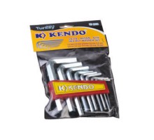 Kendo Poşetli 6 Köşe Alyan Seti 10 Parça