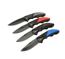 Klipsli 4 lü Set Metal  16 cm Kamp / Outdoor Çakı  - Yarı Otomatik, Kutulu