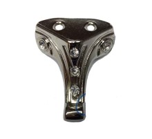 Moda Taşlı Ahşap Sandık Ayağı, Kutu Ayak 3,5 cm - Nikel, 50 Adet