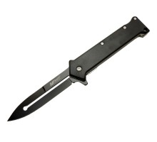 4 35BK Siyah Bas - Çek Kamp Çakı 20cm- Otomatik