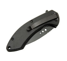 4215 Kırmızı Kamp Çakı 20cm- Yarı Otomatik, Oluklu