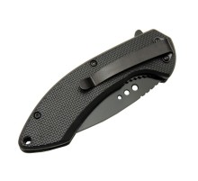 4215 Kırmızı Kamp Çakı 20cm- Yarı Otomatik, Oluklu