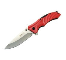 4312 Kırmızı Kamp Çakı 20cm - Yarı Otomatik