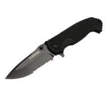 Schrade 5-1 Siyah Kamp Çakı 20cm- Yarı Otomatik, Testere Detaylı