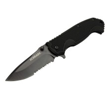 Schrade 5-1 Siyah Kamp Çakı 20cm- Yarı Otomatik, Testere Detaylı