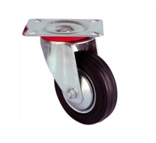 Servis Tekeri - Tablalı Siyah Döner - Çap 125 mm