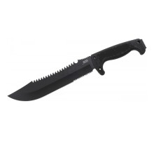 Sog F03T Kamp Tırtıklı Testereli Outdoor Pala / Bıçak 39 cm - Kauçuk Saplı
