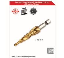 Kademeli Matkap Ucu 4-12 mm Arası - Altıgen Saplı