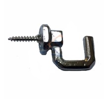 Vidalı Kanca, Askı Büyük - 15x23mm, Nikel - 100 Adet