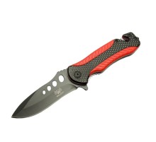 Kurtarma Çakısı Kırmızı 22 cm Yarı Otomatik