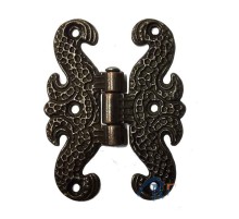 Zamak Kelebek Menteşe - Büyük, 50x67mm, Oksit, 100 Adet