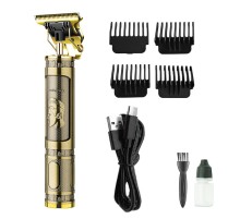 PS-033 Çelik Kasa Profesyonel T-bıçak Saç Sakal Ense Ve Çizim Tıraş Makinesi