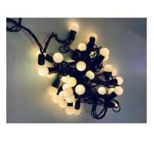 5 Metre 28 Led Fişli Sarı Işık Mini Top Led Siyah Kablo 6200-01