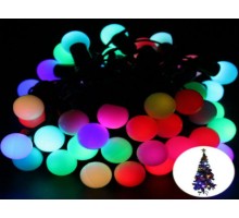 5 Metre 28 Led Fişli RGB Mini Top Led Siyah Kablo