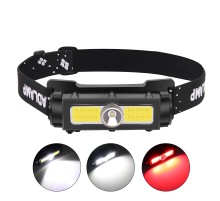 PeakStar PS-1327 XPG + COB LED 7 Modlu USB Şarj Edilebilir 800 Lümen Mıknatıslı Kafa Lambası