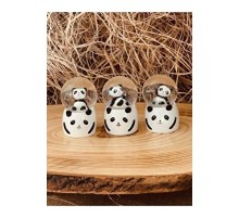 Küçük Boy Panda Kar Küresi Işıklı 6.5 cm
