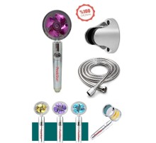 Turbo Duş Başlığı Seti Basınçlı Ayarlanabilir Su Tasarrufu Hortum Ve Mafsal Seti