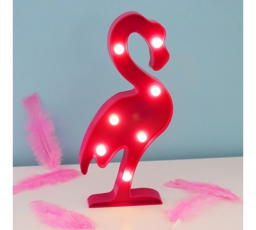 toptan-xml-dropshipping-Led Işıklı Flamingo Gece Lambası