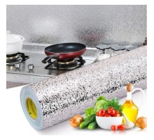Yapışkanlı Kolay Silinebilir Mutfak Tezgah Üstü Folyo Gümüş 40 Cm x 10 M