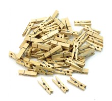 100 lü  Ahşap Mandal 2.5 Cm  10 Paket - 1000 Adet