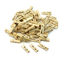 100 lü  Ahşap Mandal 2.5 Cm  10 Paket - 1000 Adet