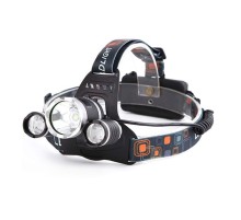 3 Başlıklı Şarjlı  Kafa Feneri  Wt-256