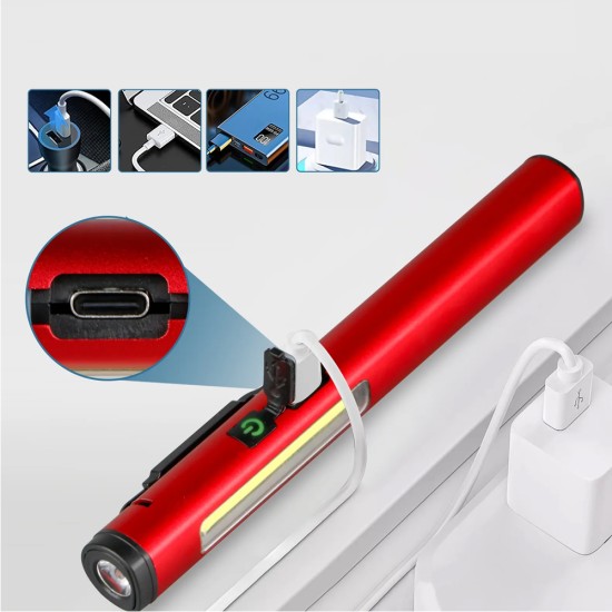 toptan-xml-dropshipping-Şarjlı Mıknatıslı Çalışma Lambası Cep Feneri WT-307-S