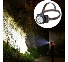 7 Ledli Şarjlı Baret Kafa Lambası Wt-701