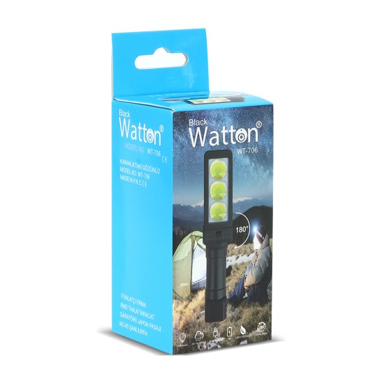 toptan-xml-dropshipping-Şarjlı Mıknatıslı Çalışma Lambası Kafa Işığı WT-706