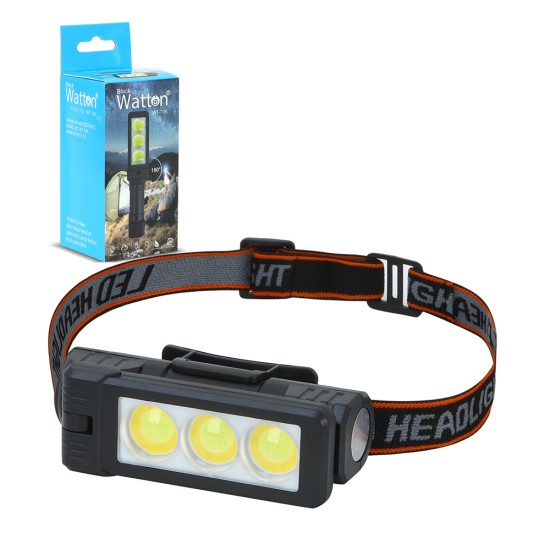 toptan-xml-dropshipping-Şarjlı Mıknatıslı Çalışma Lambası Kafa Işığı WT-706