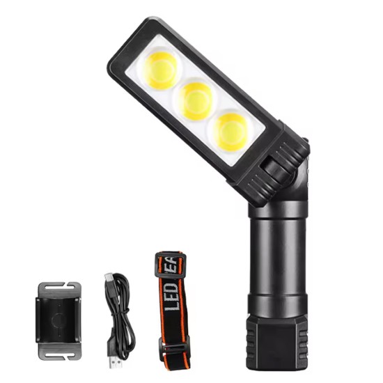 toptan-xml-dropshipping-Şarjlı Mıknatıslı Çalışma Lambası Kafa Işığı WT-706