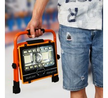 P70 LED Solar Panel Şarjlı Taşınabilir Projektör 176 SMD + Yan LED WT-734