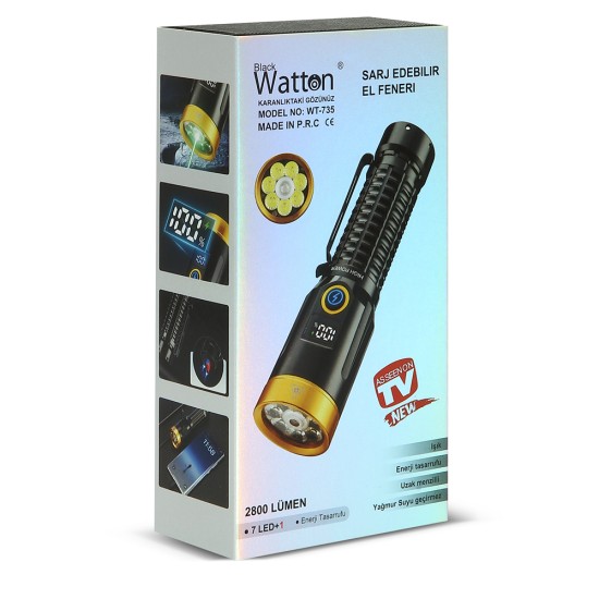 toptan-xml-dropshipping-2800 Lümen Özel Seri Yeşil Lazer Özellikli Mıknatıslı Wt-735