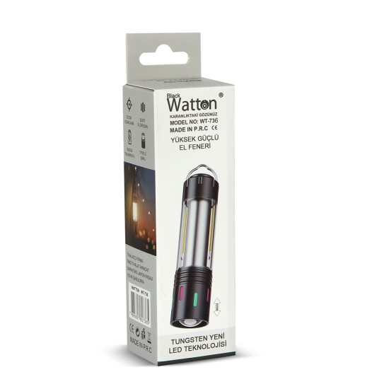 toptan-xml-dropshipping-TG Led Şarjlı Kamp Lambası Ortam Odak Aydınlatma Wt-736