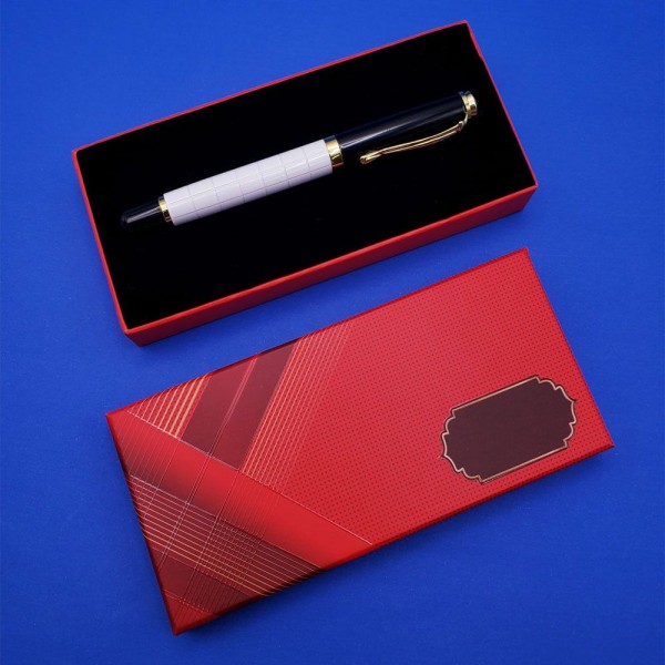 toptan-xml-dropshipping-Beyaz Metal Roller Kalem