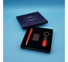 Kırmızı Kalem Çakmak Anahtarlık Set