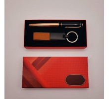 Deri Metal Anahtarlık Ve Roller Kalem