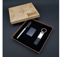 Kalem Çakmak Anahtarlık Silver Set
