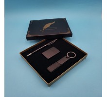 Siyah Anahtarlık Çakmak Ve Tükenmez Kalem