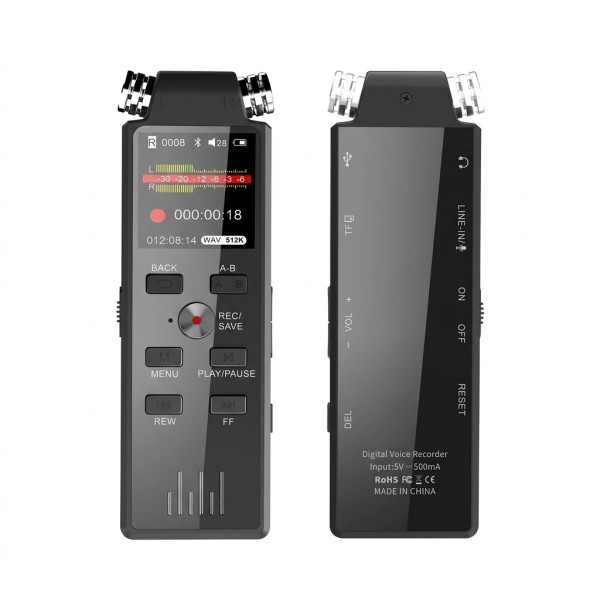32GB Taşınabilir Dijital Ekranlı Ses Kayıt Cihazı Mono Ses Çıkışı Özelliği