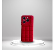 İnfinix Hot 40 Uyumlu  Silikon Madlen Case KIRMIZI
