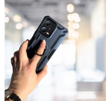 XİAOMİ REDMİ NOTE 12 5G YÜZÜKLÜ STANDLI TANK KILIF  (ARMOR MILITARY CASE)  LACİVERT