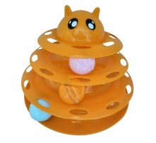 Kedi Başlıklı 3 Katlı Kedi Oyuncağı