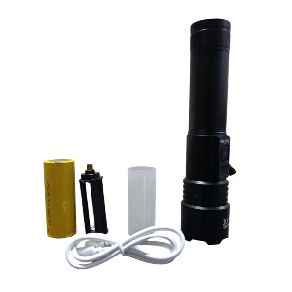 toptan-xml-dropshipping-1300 Lümen TG Led 2800 mAH Zoom Özellikli Şarj Edilebilir El Feneri SK3600